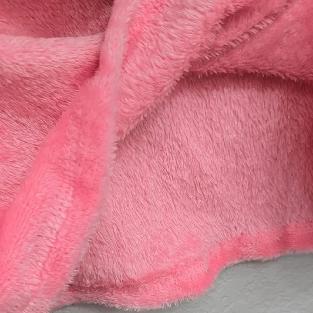 Justice Girls Pink Fuzzy Sweater Faux Fur Lounge Sleep Casual Sweatshirt Top 10